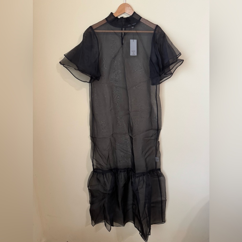 Kamperett New Barre Dress Silk Black Small - Picture 2 of 10